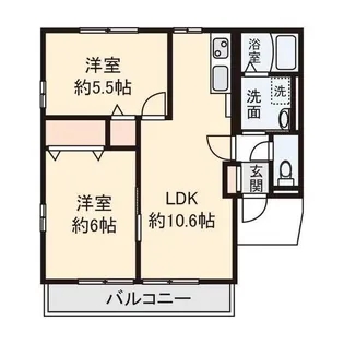 シェル大津【1階】の間取り