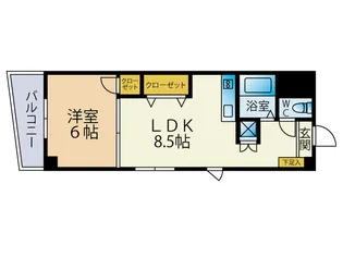 アコード住吉【3階】の間取り