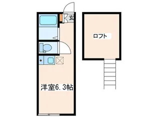 ミルフルール西横浜【2階】の間取り