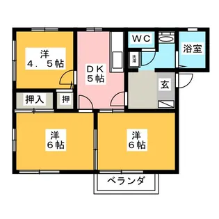 サニーホームズ【2階】の間取り