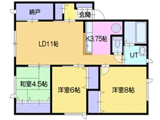 ポプリ緑町D【2階】の間取り