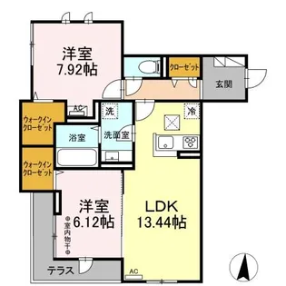 プライムレジデンス【1階】の間取り