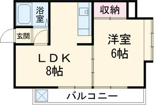 イーストガーデン杉の木館【5階】の間取り