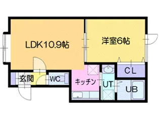 AMS江別II【2階】の間取り