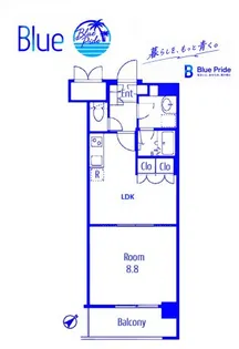 サンハイム鶴見B棟【2階】の間取り