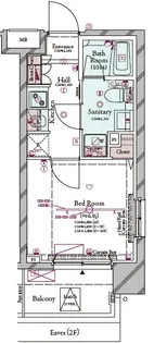 コンシェリアR 横濱桜木町【2階】の間取り