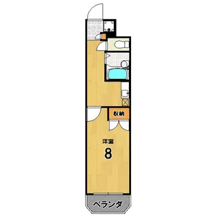 ドミトリー三条【4階】の間取り