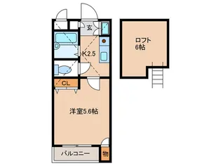 ジュネス飯倉【2階】の間取り