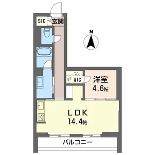 クレスティーク福住【2階】の間取り