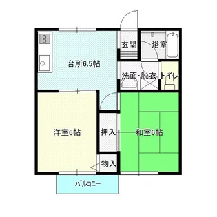 ビバライフ岬【2階】の間取り
