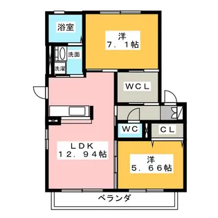 グリーンベア【1階】の間取り