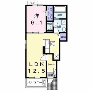 鳥羽町アパート(028838001)【1階】の間取り