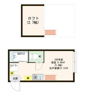ハーモニーテラス高井戸東【1階】の間取り