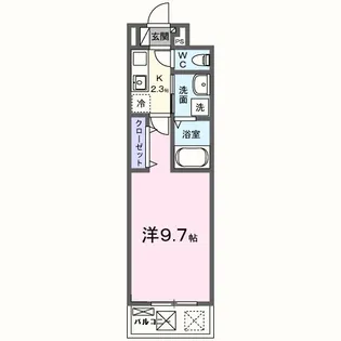 ヒカルサ泉佐野中町サウス【2階】の間取り