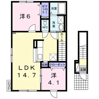 タントミール【2階】の間取り