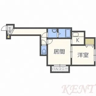 シンセリティ八軒【2階】の間取り