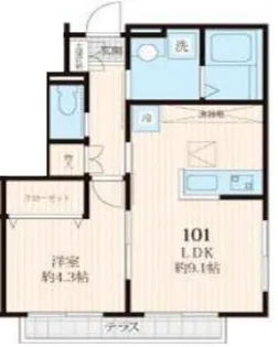 BELLE HEIM【1階】の間取り