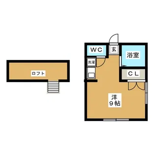 一光林町コーポ第二【2階】の間取り