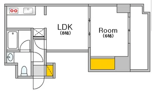 ハイネス住吉【2階】の間取り