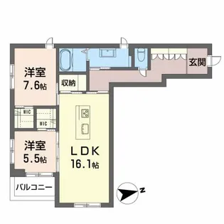 FORTRESS The 連坊【3階】の間取り