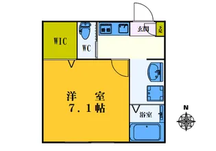ジーグランド代々木【1階】の間取り