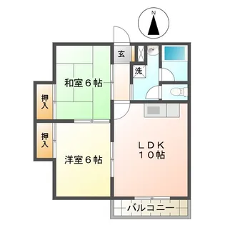 サンシティー【1階】の間取り