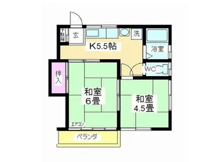 根本ハイツ【2階】の間取り