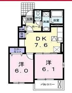 広島県廿日市市宮内4【アパート】の間取り