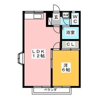 エステートピアFOOP【2階】の間取り