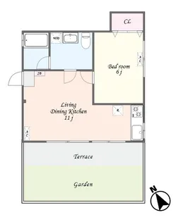 イナミハウス【1階】の間取り