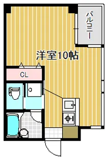 ホワイトメゾン山久【3階】の間取り