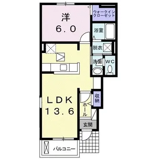 ラーナ【1階】の間取り
