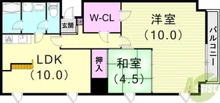 芦屋グラヴィススクエア【3階】の間取り