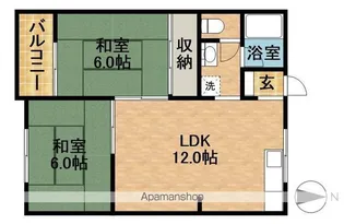 マンション浅名【3階】の間取り