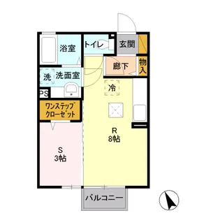 クレール・パレA【2階】の間取り