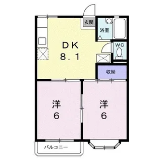 グランエクレール【2階】の間取り
