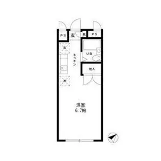 エステートピア恵【1階】の間取り