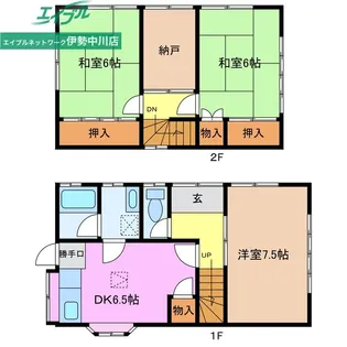 三重県津市高茶屋2【一戸建】の間取り