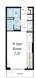 サードロック立川【2階】の間取り