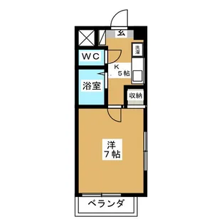 クオーレ橋本【4階】の間取り