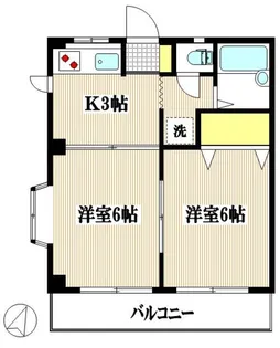 カーサ枡形【2階】の間取り