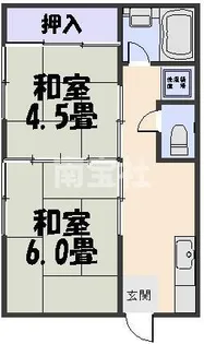 コーポ山下【2階】の間取り