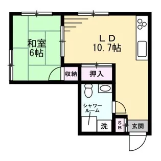 ラパーチェ松川【4階】の間取り