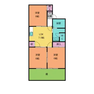 3DKの間取り画像