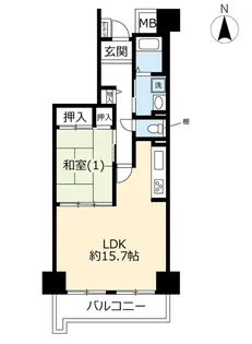 URグリーンハイツ武蔵境通り【1階】の間取り