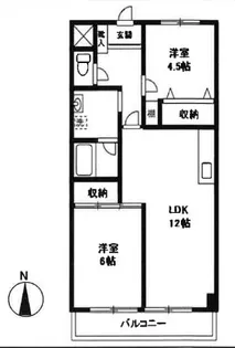 ペレンゼ原【4階】の間取り