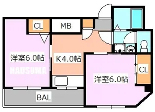 東京都足立区宮城1【マンション】の間取り