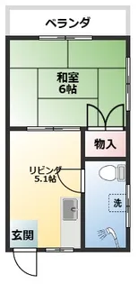 丸博アパート【4階】の間取り