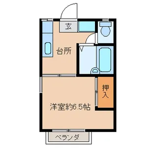 ピース岡【2階】の間取り