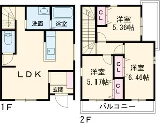 和歌山県和歌山市西浜【一戸建】の間取り